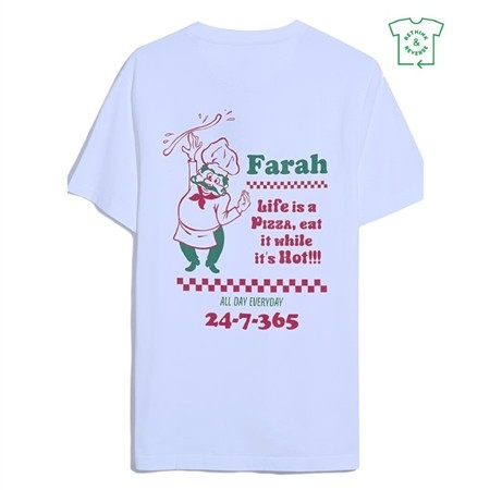 Farah Powis Graphic Tee - White - XS