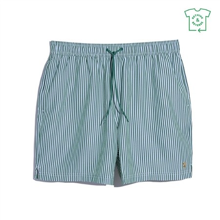 Farah Colbert Seersucker Swim Shorts - Green - XS