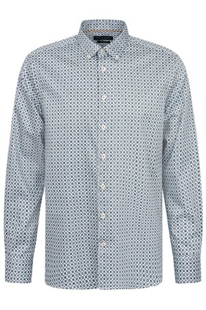 Bugatti Graphic Print Shirt - Dark Blue - XL