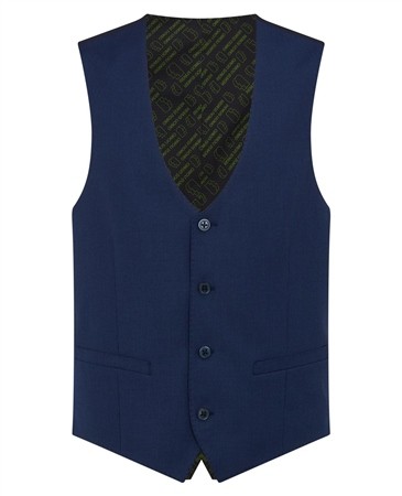 Remus Uomo Lucian Waistcoat - Blue - 40R