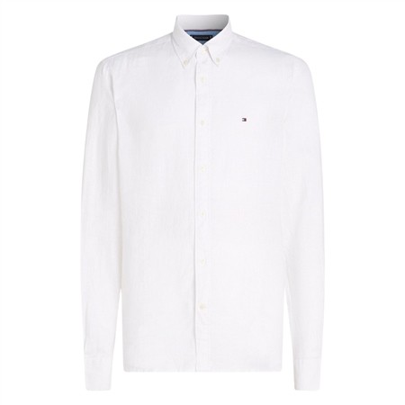 Tommy Hilfiger Pigment Dyed Linen Shirt - White - XL