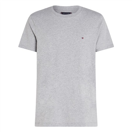 Tommy Hilfiger Essential Flag Embroidery Crew Neck T-Shirt - Grey - XS