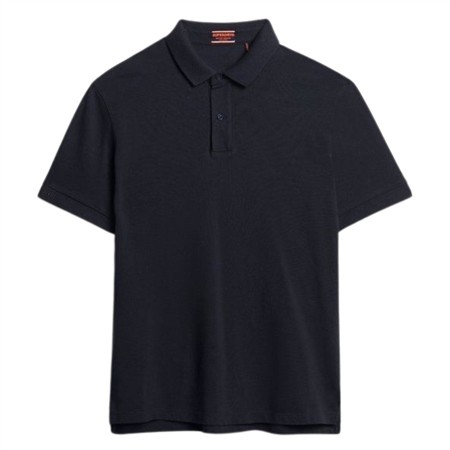Superdry City Pique Polo Shirt - Black - M