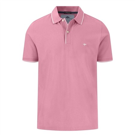 Fynch Hatton Modern Fit Premium Cotton Polo Shirt - Pink - Large