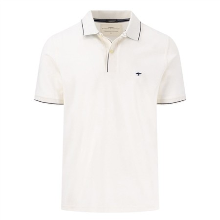 Fynch Hatton Modern Fit Premium Cotton Polo Shirt - White - XL