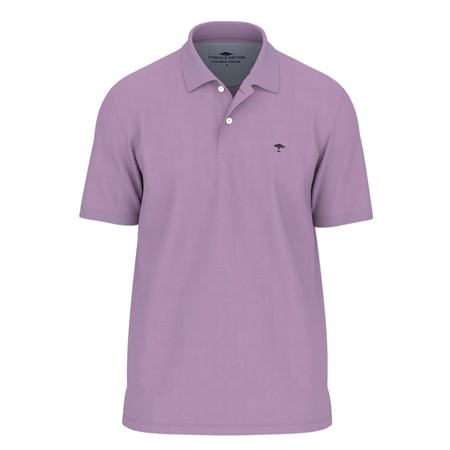 Fynch Hatton Basic Premium Cotton Polo Shirt - Purple - M