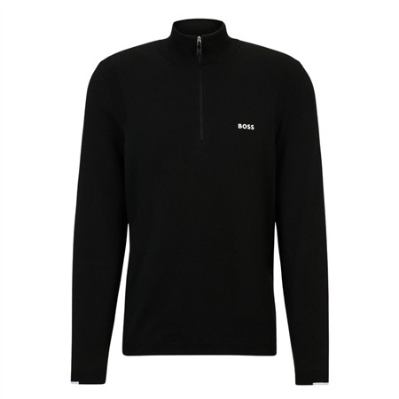 Boss Ever-X Quarter Zip Knit - Black - XL