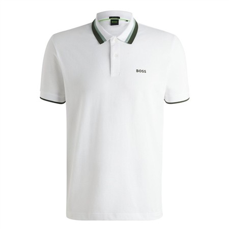 Boss Paddy Heritage Polo Shirt - White - M