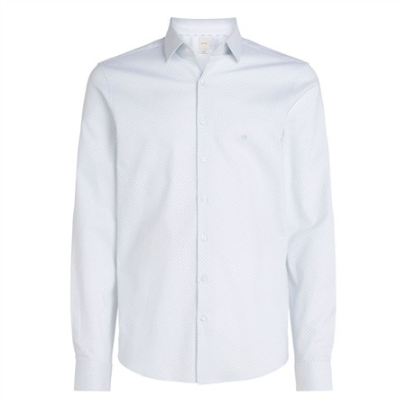Calvin Klein Twill Business Print Shirt - White - 44