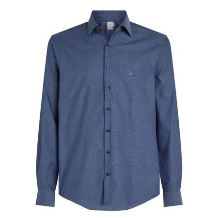 Calvin Klein Floral Jacquard Shirt - Blue - 44