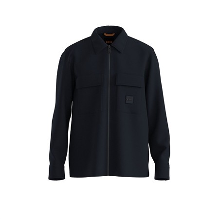 Boss Lovel Zip Overshirt - Navy - S
