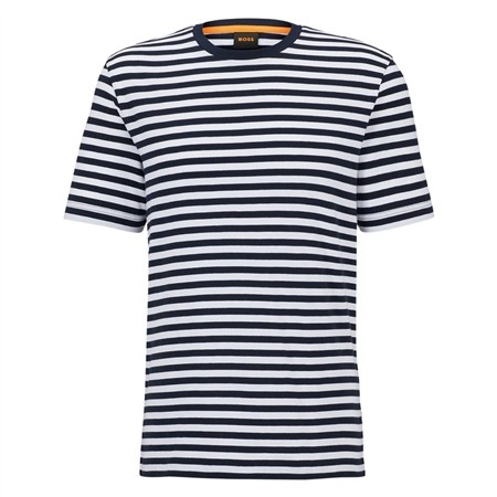 Boss Tales Stripe T-shirt - White - M