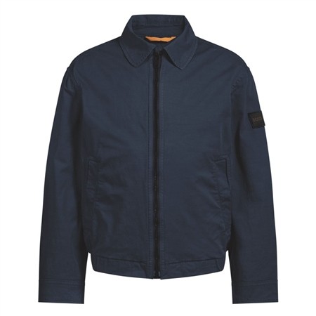 Boss Ocrush Stretch Cotton Twill Jacket - Navy - 44