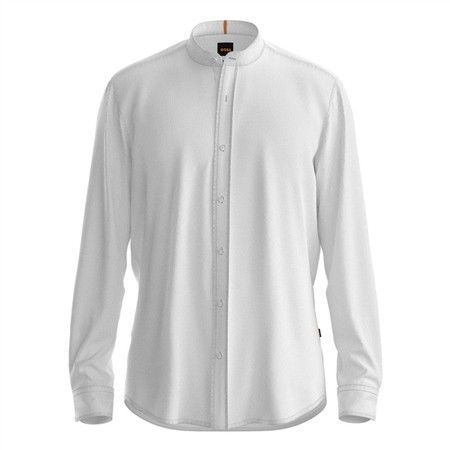 Boss Race 1 Oxford Cotton Shirt - White - XL