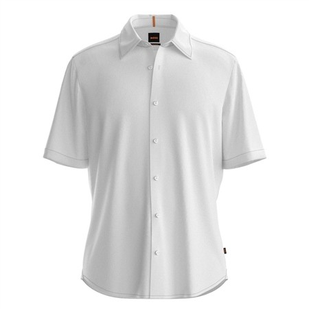 Boss Rash 2 Oxford Cotton Shirt - White - M