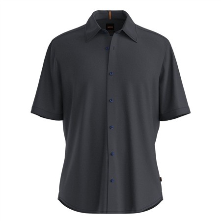 Boss Rash 2 Oxford Cotton Shirt - Navy - S