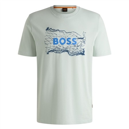 Boss Logo Space T-shirt - Blue - M