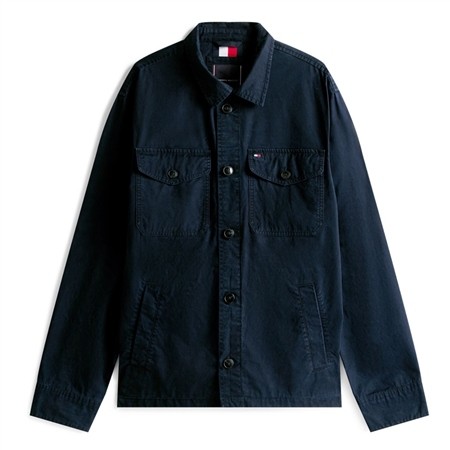 Tommy Hilfiger Cotton Twill Shirt Jacket - Navy - L