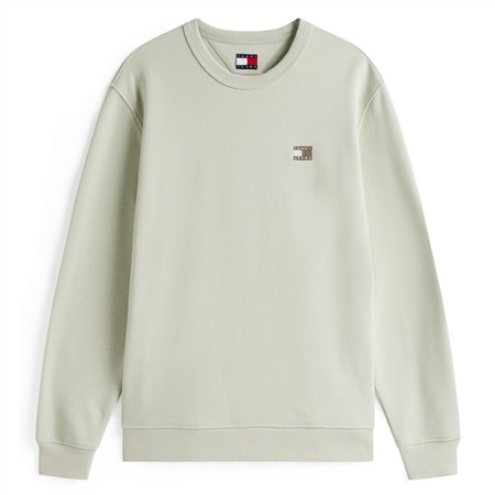 Tommy Jeans Tonal Tommy Badge Sweatshirt - Green - M