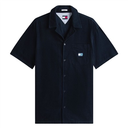 Tommy Jeans Cord Camp Shirt - Navy - S