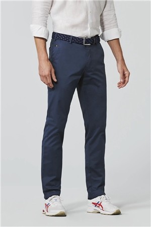 Meyer Roma Regular Fit Chinos - Blue - 34/32