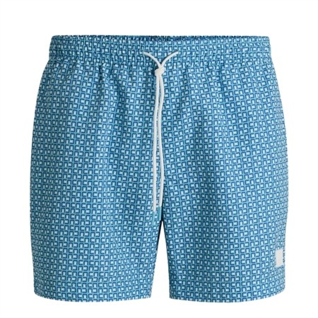 Boss Vibe Print Swim Shorts - Blue - S