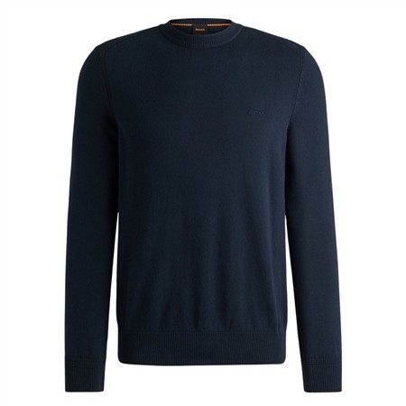 Boss Asac Sweatshirt with Embroidered Logo - Navy - XL