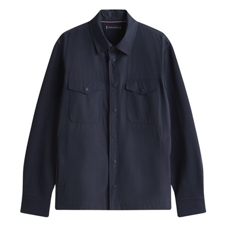 Tommy Hilfiger Regular Fit Mixed Panel Overshirt - Navy - M