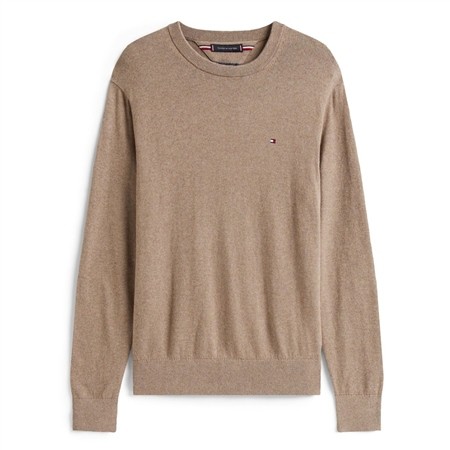 Tommy Hilfiger Crew Neck Jumper With Cashmere - Beige - L