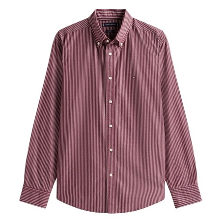 Tommy Hilfiger Core Hairline Poplin Shirt - Rouge - M