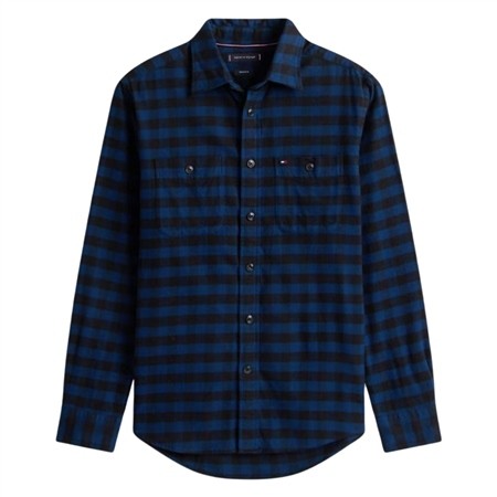 Tommy Hilfiger Buffalo Check Shirt - Navy - M