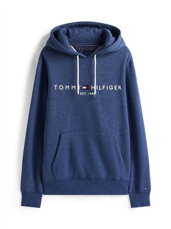 Tommy Hilfiger Fleece Drawstring Hoodie - Blue - XS