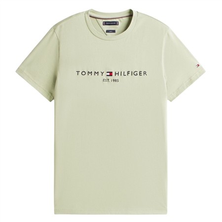 Tommy Hilfiger Linear Logo Embroidery T-Shirt - Sage - XL