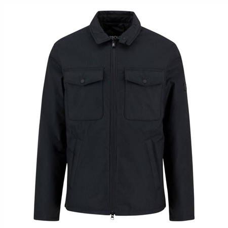 Barbour International Check Distill Quilted Jacket - Black - L