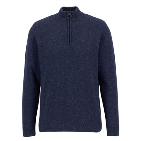 Barbour Essential Tisbury Half Zip Knitted Jumper - Navy - XL