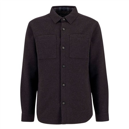 Barbour Marlow Tailored Wool Blend Overshirt - Dark Oak - XL