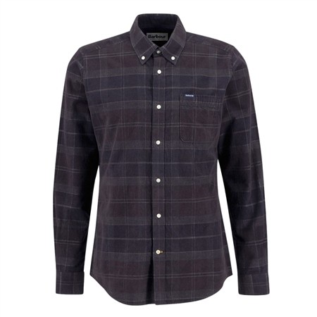 Barbour Blair Tailored Tartan Cord Shirt - Midnight Oak - XL