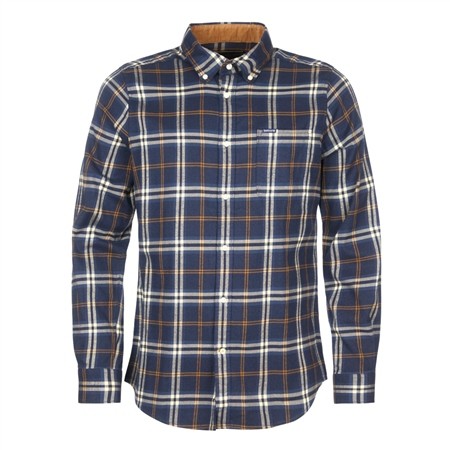 Barbour Crossfell Tailored Checked Shirt - Blue - XL