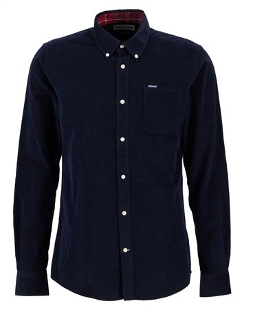 Barbour Ramsey Tailored Cord Shirt - Navy - M