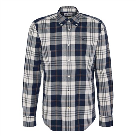 Barbour Edgar Tailored Checked Shirt - Navy - 2XL