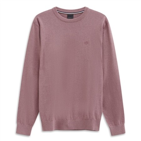 Bugatti Cotton Crew Neck Sweater - Pink - XL