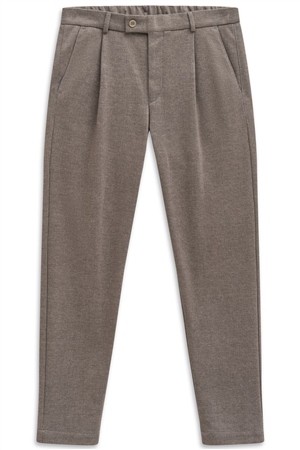 Bugatti Flexcity Pleated Trousers - Brown - 32/30