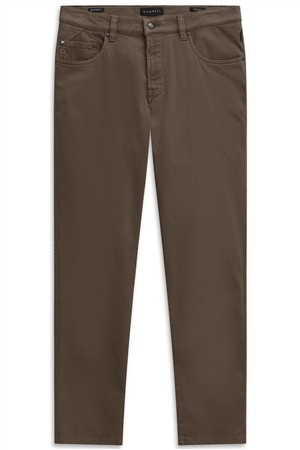 Bugatti Mens Casual 5 Pocket Trousers - Brown - 32/32