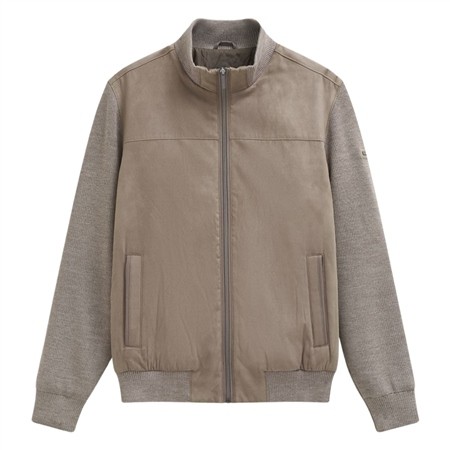 Bugatti Mens Full Zip Hybrid Jacket - Beige - XL