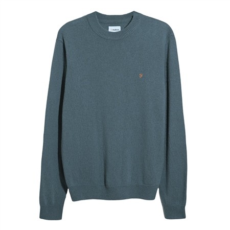 Farah Maidstone Crew Neck Sweater - Blue - L