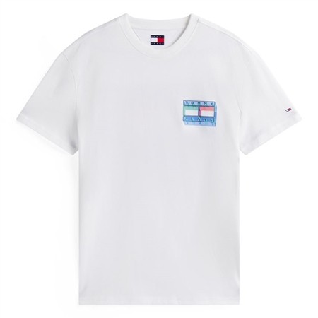 Tommy Jeans Dna Back Graphic Crew Neck T-Shirt - White - XL