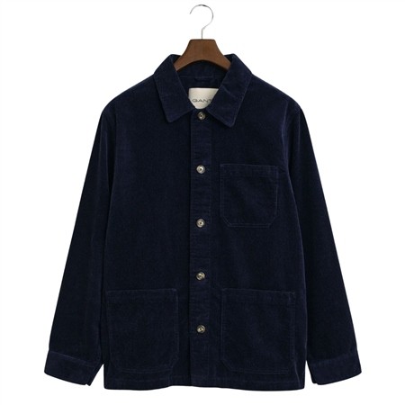 Gant Reg Cord Overshirt Jacket - Navy - S