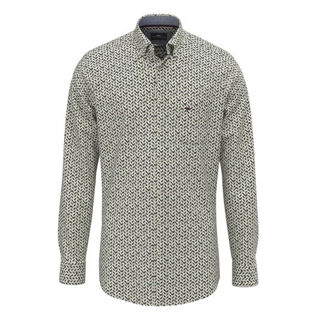 Fynch Hatton Colourful All-over Print Shirt - Green - XL