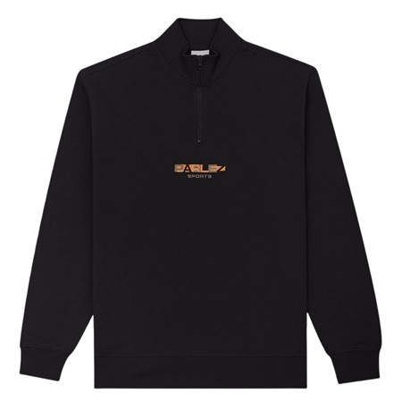 Parlez Ora 1/4 Zip Sweatshirt - Black - M