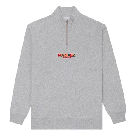 Parlez Ora 1/4 Zip Sweatshirt - Heather Grey - L